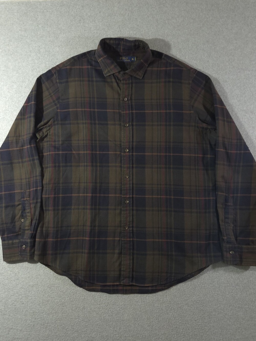 Polo Ralph Lauren Men's Green Plaid Button Up Shirt Size XL Classic Long Sleeve